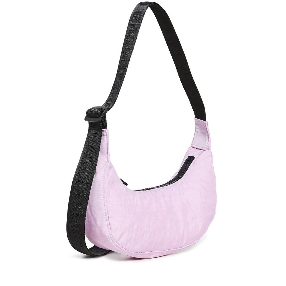 Baggu Mini Nylon Crescent Bag in Light Purple